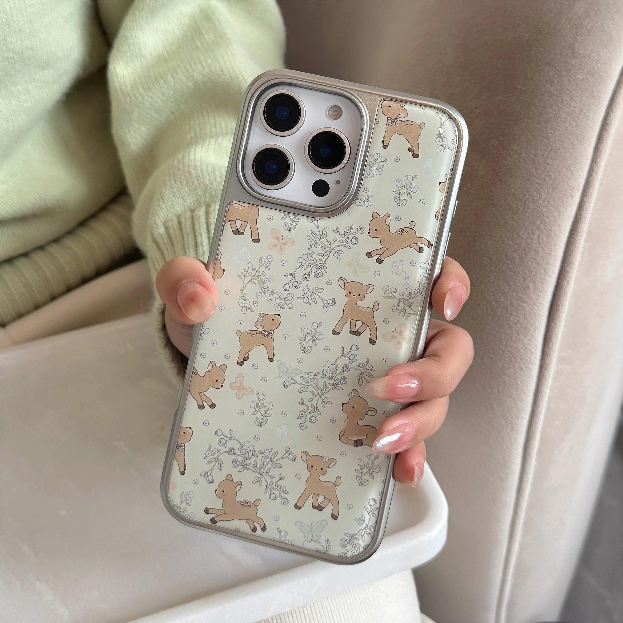 Baby Deer in the Garden - iPhone Case